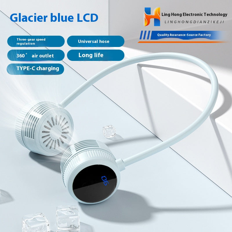 Bladeless Neck Fan - Portable Personal Cooling Device for Outdoor Adventures | Hands-Free USB Rechargeable