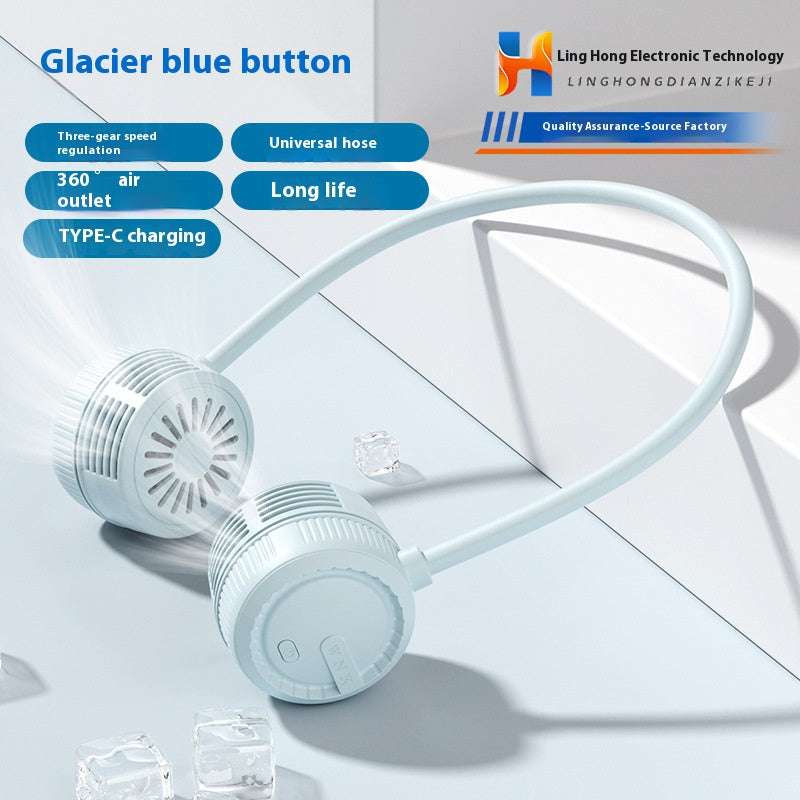 Bladeless Neck Fan - Portable Personal Cooling Device for Outdoor Adventures | Hands-Free USB Rechargeable