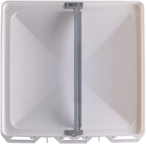 RV Vent Cover Replacement 14" x 14" - Compatible with Ventline/Elixir Models - White/Black PP Material - Universal Camper Roof Vent Lid