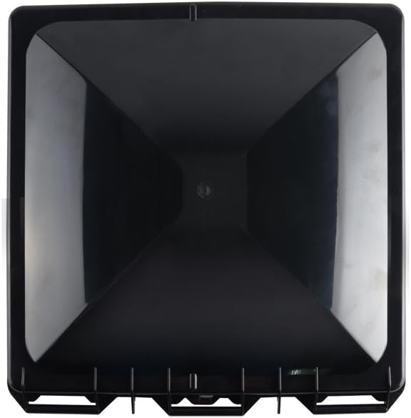 RV Vent Cover Replacement 14" x 14" - Compatible with Ventline/Elixir Models - White/Black PP Material - Universal Camper Roof Vent Lid