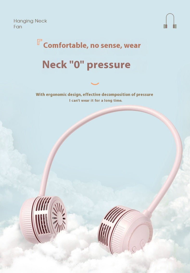 Bladeless Neck Fan - Portable Personal Cooling Device for Outdoor Adventures | Hands-Free USB Rechargeable